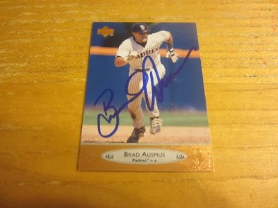 Brad Ausmus Autographed Signed 1996 Upper Deck #191 Card MLB San Diego Padres - Image 1 of 3