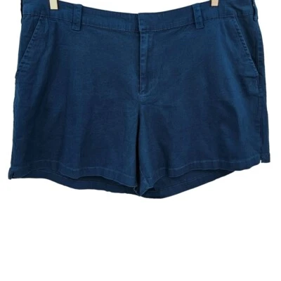 Pantalones cortos chinos Lane Bryant para mujer talla grande 28 verde azulado nuevos con etiquetas Foto 1 de 4