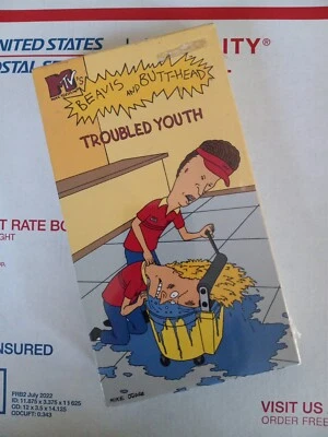 Beavis and Butthead: Troubled Youth (VHS, 1998) MTV 90s SEALED - Image 1 of 4