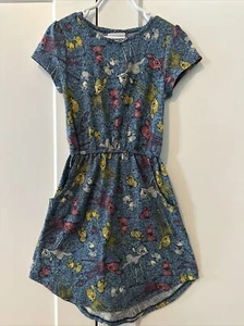 LulaRoe Disney Bambi Dress With Pockets Girls Size 6 - Picture 1 of 4