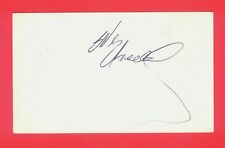 Wes Unseld Autographed 3x5 Index Card BASKETBALL HOF hand signed signature