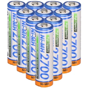 10x Panasonic AA batteria mignon BK-3HGAE/BF1 Ni-MH 1,2 V 2700 mAh - Foto 1 di 8