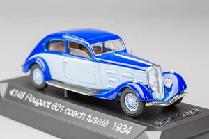 Peugeot 601 Coach fuselé Light Blue/Electric blue 1934-1935 SOLIDO 1:43 - Imagen 1 de 12