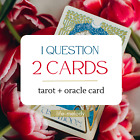 2 CARDS 1 QUESTION TAROT+ORACLE LOVE MONEY READING psychic 24HOURS DELIVERY