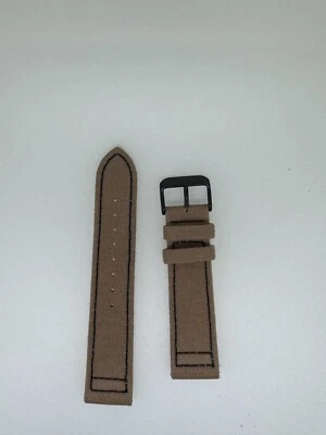 Hadley Roma 22MM x 20MM light brown watch band strap Cordura - Image 1 of 2