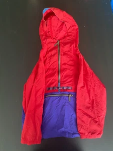 Vintage 90s LL Bean Mountain Classic Anorak Jacket Colorblock Kids Large - Picture 1 of 6