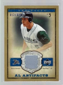 2006 Artifacts AL/NL Artifacts Blue #RBA Rocco Baldelli Jersey /325 - Picture 1 of 2