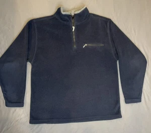 Foot Locker Men's Large 1/4 Zip Pullover Fleece Sweater Outerwear Jacket Blue - Picture 1 of 9