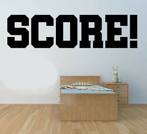 Score! Vinyl Wall Art Sticker Mural Decal. Sports, Bedroom, Playroom, Football