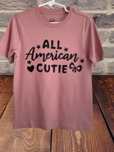 All American Cutie Custom Designed Kids T shirt for girls - Picture 1 of 2