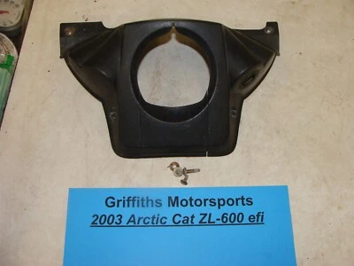 ARCTIC CAT ZL600 2003 EFI SS OEM TABLERO EMBELLECEDOR CUBIERTA CUBIERTA CUBIERTA CONSOLA DE DIRECCIÓN Foto 1 de 4