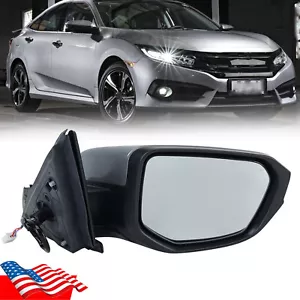 For Honda Civic 2016-2021 Right Passenger Side Mirror 3Pin Lunar Silver Metallic - Bild 1 von 12