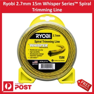 New Ryobi 2.7mm 15m Whisper Series™ Spiral Trimming Line + Free Ship - Picture 1 of 1