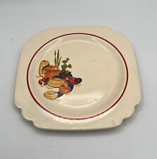 Vintage Homer Laughlin Decalware Pottery Mexicana Large Plate, 7” Fiesta