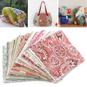 100 Pcs Assorted 10CM/10CM Bundle Quilt Quilting Cotton Fabric DIY Sewing - Picture 1 of 12