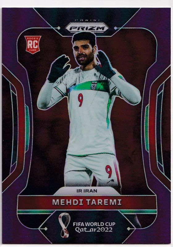 2022 Panini Prizm World Cup Mehdi Taremi Rookie Purple /199 Iran RC