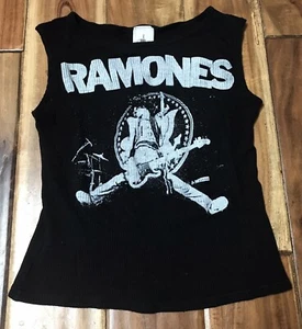 RAMONES, TOP SIN MANGAS DEE DEE RAMONE, 2003, CAMISETA TRIBUTO, DAMAS LG., ¡DIFÍCIL DE ENCONTRAR! - Imagen 1 de 12
