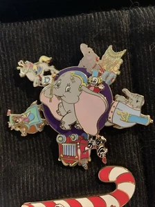 Disney Auction Shopping Dumbo Circus Parade Jumbo Spinner Pin LE 500 - Picture 1 of 2