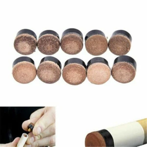 10pcs Screw On Cue Tips For Billiard Pool Cue Stick Snooker Replacement 11~13mm - Picture 1 of 6
