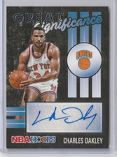 CHARLES OAKLEY GREAT SIGNIFICANCE AUTO 2020-21 PANINI NBA HOOPS GS-CHA