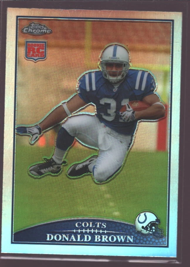 DONALD BROWN 2009 TOPPS CHROME ROOKIE REFRACTOR MINT RC SP UCONN CHARGERS $8 - Image 1 of 1
