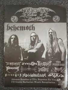 Beyond The Realms Of Death Mexican Fanzine Behemoth Zyklon The Crown Orcustus - Imagen 1 de 6