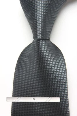 Новый классический чеки Plaids серый JACQUARD сплетенный 100% шелк мужской галстук галстук - Изображение 1 из 4