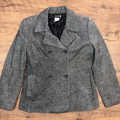 Vtg 90s KORS Michael Kors Italy Womens 10 Wool Silk Tweed Blazer Jacket Luxury - Image 1 of 4