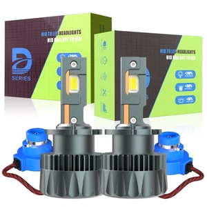 2X D4S D4R LED Headlight Bulb Replace HID Xenon Super White 6000K Conversion Kit - Picture 1 of 12