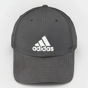 Adidas Running Hat Black Strapback Adjustable Lightweight Baseball Cap - Picture 1 of 13