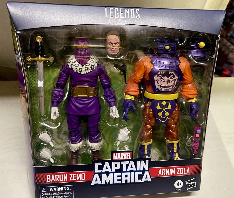 MARVEL LEGENDS BARON ZEMO ARNIM ZOLA PAQUETE DE 2 CAPITÁN AMÉRICA NUEVO  Foto 1 de 4