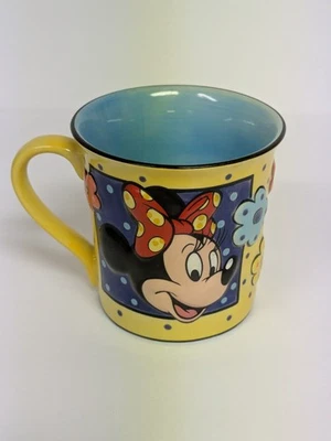 Taza de café vintage Walt Disney World cara de Minnie Mouse taza flores levantadas en 3D Foto 1 de 4