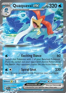 Pokemon Paldea Evolved Quaquaval ex 052/193 Double Rare Holo Card - Picture 1 of 1
