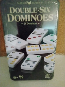 Double-Six Dominoes Cardinal Classics 2020 Spin Master 28 Tiles 1 Starter - Picture 1 of 1