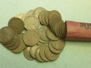 ROLL 1913 LINCOLN CENTS G-VG - Picture 1 of 3