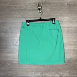 Adidas Women's Size Small Golf Skort Skirt Solid Green Active Stretch Pockets - Picture 1 of 8