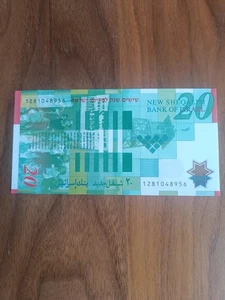 Israel 20 Shekels 2008 P-64a Commemorative Polymer Banknote UNC Uncirculated - Picture 1 of 7