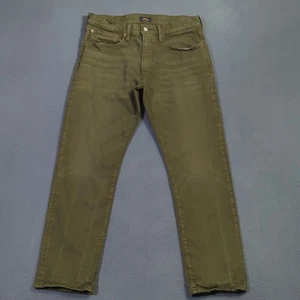 Pantalones de mezclilla Polo Ralph Lauren para hombre 32x30 se adapta a 32x28 verde Hampton relajado recto - Imagen 1 de 11