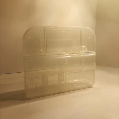 Clear Plastic Storage Container Organizer 9 Compartment Craft Beads Jewelry - Image 1 of 4