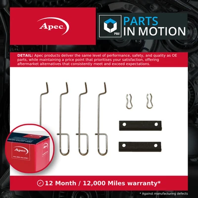 Brake Pad Fitting Kit fits PEUGEOT 306 2.0 Rear 93 to 02 442755 Apec Quality New - Image 1 of 4