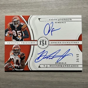 2024 National Treasures Chad Johnson TJ Houshmandzadeh On Card Auto Bengals #/49 - Picture 1 of 10