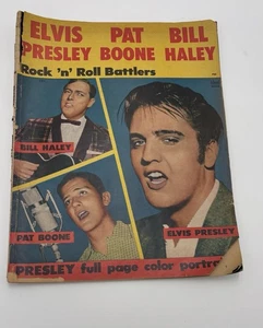 December 1956 ROCK 'n' ROLL BATTLERS MAGAZINE Elvis Presley, Pat Boone, B Haley - Picture 1 of 10