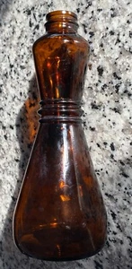 Vintage 1960s Crisco Oil Bottle Amber - Picture 1 of 9