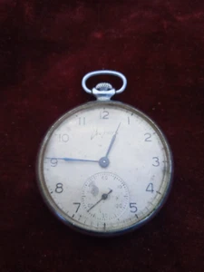 VINTAGE 4-1954 vintage USSR Russian SOVIET MOLNIJA Lightning POCKET WATCH 2MWF - Picture 1 of 5