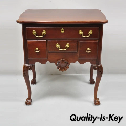 Vintage Chippendale Mahogany Ball and Claw Lowboy Chest by Lexington Heirloom Cover
