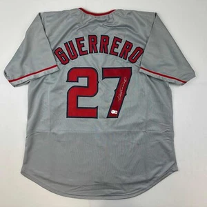 Autographed/Signed Vladimir Vlad Guerrero Los Angeles LA Grey Jersey Beckett COA - Picture 1 of 4
