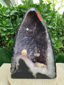 17.42LB Large Natural Amethyst Geode Cathedral Crystal Cluster Specimen Healing - Picture 1 of 12