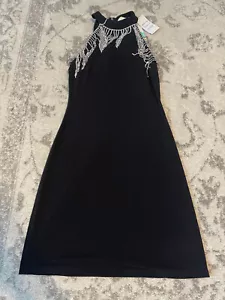 Michael Michael Kors Neckholderkleid XS schwarz Strass ärmellos Kleid - Bild 1 von 9