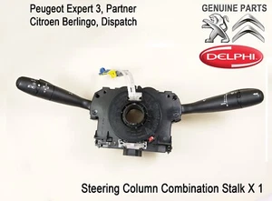 Interruptor de tallo indicador de columna de dirección original Peugeot Citroen 98062097XT - Imagen 1 de 8