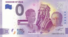 0 banconota euro IRACHENO - REGNO DELL'IRAQ Faisal Ghazi IQAF-2022-1 ANNIVERSARIO